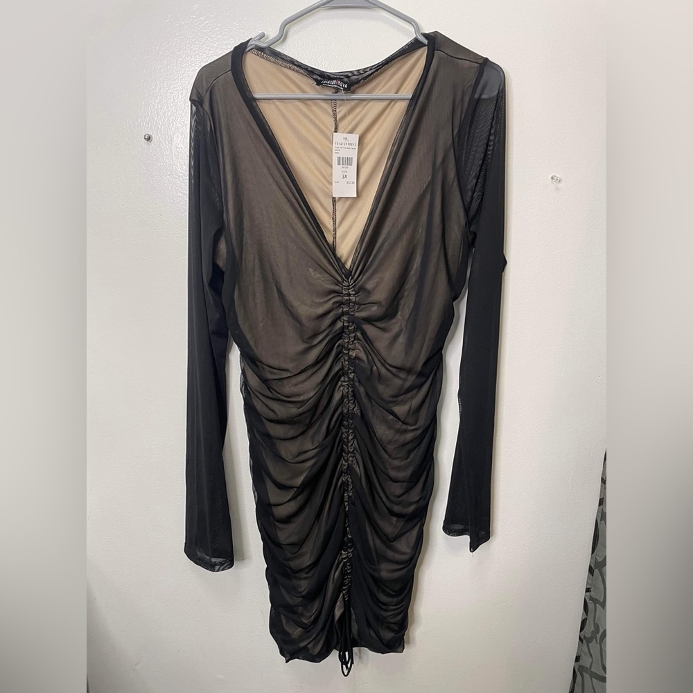 NWT fashion nova mesh dress size 3X